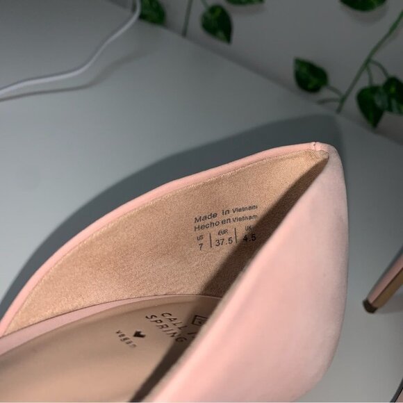 Call it Spring Heels Women’s Size 7 US Pink Vegan Pointy Toe D’Orsay Stiletto - Picture 6 of 9